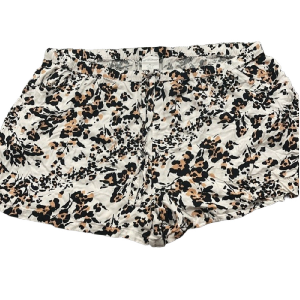 Nottibianche Sleep Shorts || XL soft pockets like new black white tan floral